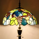 Amber Grape Antique Standing Reading Light