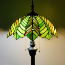 Amber Green Beach Coconut Tree Style Standing Reading Light