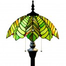 Amber Green Beach Coconut Tree Style Standing Reading Light