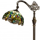 Amber Yellow Dragonfly Floor Lamp Stained Glass Lamp