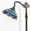 Blue Jewelry Baroque Floor Lamp Stained Glass Lamp