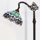 Blue Jewelry Baroque Floor Lamp Stained Glass Lamp