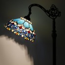 Blue Jewelry Baroque Floor Lamp Stained Glass Lamp