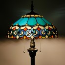 Blue Jewelry Baroque Style Standing Reading Light