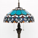 Blue Jewelry Baroque Style Standing Reading Light