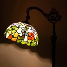 Butterfly Flowers Floor Lamp Stained Glass Lamp