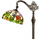 Butterfly Flowers Floor Lamp Stained Glass Lamp