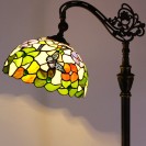 Butterfly Flowers Floor Lamp Stained Glass Lamp