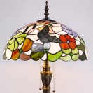 Butterfly Flowers Antique Standing Corner Light