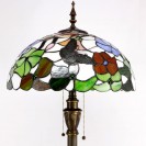 Butterfly Flowers Antique Standing Corner Light