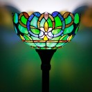 Green Brown Jewelry Baroque Tiffany Floor Lamp