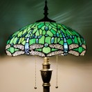 Green Dragonfly Standing Antique Reading Light