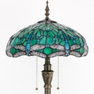 Green Dragonfly Standing Antique Reading Light