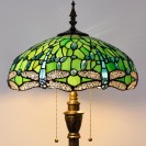 Green Dragonfly Standing Antique Reading Light