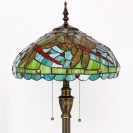 Green Red Dragonfly Standing Antique Reading Light