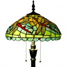 Green Red Dragonfly Standing Antique Reading Light