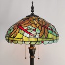 Green Red Dragonfly Standing Antique Reading Light