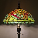 Green Red Dragonfly Standing Antique Reading Light