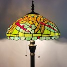 Green Red Dragonfly Standing Antique Reading Light