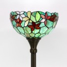 Green Red Flowers Floor Lamp