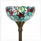 Green Red Flowers Floor Lamp