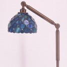 Sea Blue Pearl Floor Torches Stained Glass Lamp