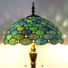 Sea Blue Pearl Stained Glass Lamp