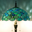 Sea Blue Pearl Stained Glass Lamp